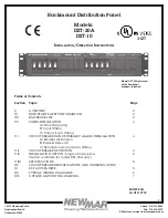 NewMar DST-20A Installation & Operation Instructions preview