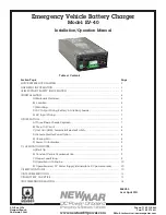 NewMar EV-40 Operation Manual preview