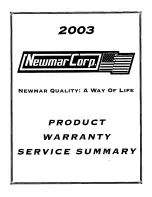 Preview for 2 page of NewMar Mountain Aire 2003 Owner'S Manual