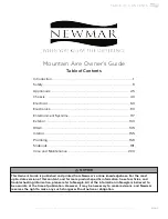 Предварительный просмотр 4 страницы NewMar Mountain Aire 2022 Owner'S Manual