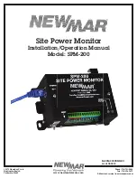 Предварительный просмотр 1 страницы NewMar SPM-200 Installation & Operation Manual