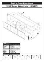 Preview for 1 page of Newpo GLWC171 Manual To Assembly & Usage