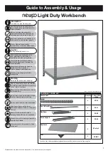 Preview for 1 page of Newpo Light Duty Workbench Manual To Assembly & Usage