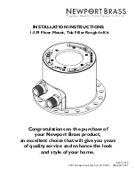 Preview for 1 page of Newport Brass 1-339 Installation Instructions