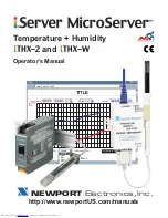 Preview for 1 page of Newport Electronics iServer MicroServer iTHX-2 Operator'S Manual