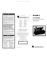 Newport Electronics PHAMP-3 Operator'S Manual предпросмотр