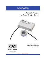 Newport CONEX-PSD User Manual предпросмотр