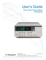 Предварительный просмотр 1 страницы Newport FPM-8220 User Manual