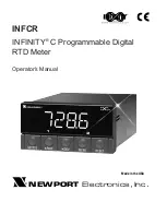 Preview for 1 page of Newport INFINITY INFCR Operator'S Manual