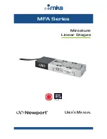 Предварительный просмотр 1 страницы Newport MFA Series User Manual