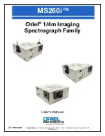 Предварительный просмотр 1 страницы Newport Oriel MS260i Series User Manual