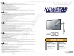 Предварительный просмотр 1 страницы NewStar FPMA-D950 Instruction Manual