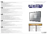 NewStar FPMA-W25 Instruction Manual предпросмотр