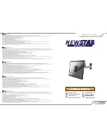 NewStar FPMA-W955 Instruction Manual preview