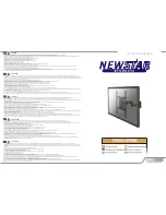 NewStar FPMA-W960 Instruction Manual preview