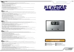 NewStar LED-W020 Instruction Manual предпросмотр