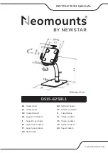 NewStar Neomounts DS15-625BL1 Instruction Manual предпросмотр