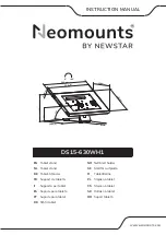 Preview for 1 page of NewStar Neomounts DS15-630WH1 Instruction Manual