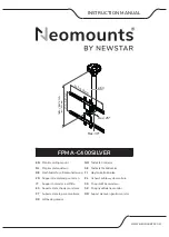 NewStar Neomounts FPMA-C400SILVER Instruction Manual preview