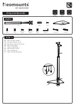 Предварительный просмотр 2 страницы NewStar Neomounts FPMA-D1550SILVER Instruction Manual