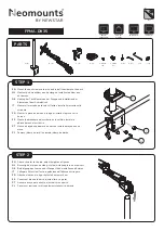 Preview for 2 page of NewStar Neomounts FPMA-D935 Instruction Manual