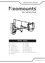 Preview for 1 page of NewStar Neomounts FPMA-W832 Instruction Manual