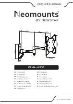 Preview for 1 page of NewStar Neomounts FPMA-W835 Instruction Manual