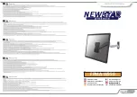 Предварительный просмотр 1 страницы NewStar Neomounts FPMA-W950 Instruction Manual