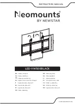 Preview for 1 page of NewStar NeoMounts LED-VW500BLACK Instruction Manual