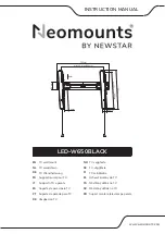 NewStar Neomounts LED-W650BLACK Instruction Manual preview