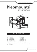 NewStar NeoMounts LED-W750SILVER Instruction Manual preview