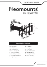 NewStar Neomounts LED-W800BLACK Instruction Manual preview