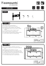 Предварительный просмотр 2 страницы NewStar Neomounts LFD-W1500 Instruction Manual