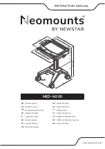 Preview for 1 page of NewStar Neomounts MED-M200 Instruction Manual