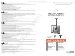 NewStar Neomounts NM-C440BLACK Instruction Manual preview