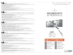 NewStar NEOMOUNTS NM-D775DXWHITE Instruction Manual предпросмотр