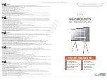 Preview for 1 page of NewStar Neomounts NM-M1000WHITE Instruction Manual