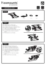 Предварительный просмотр 2 страницы NewStar Neomounts NOTEBOOK-V200 Instruction Manual