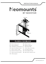 NewStar Neomounts PLASMA-C100BLACK Instruction Manual предпросмотр