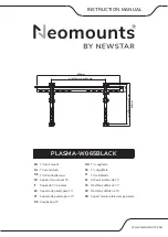 NewStar Neomounts PLASMA-W065BLACK Instruction Manual preview