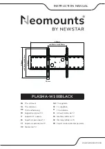 NewStar Neomounts PLASMA-W100BLACK Instruction Manual preview