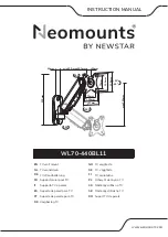 NewStar Neomounts WL70-440BL11 Instruction Manual preview