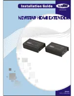 NewStar NS121UTP/HDMI Installation Manual preview