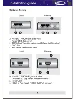 Preview for 4 page of NewStar NS121UTP/HDMI Installation Manual