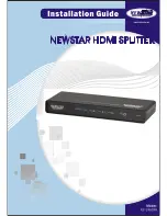 Preview for 6 page of NewStar NS124HDMI Installation Manual