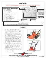 Preview for 4 page of Newstripe FieldLiner 3 Product Manual