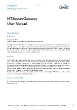 Preview for 5 page of Newtec NTSecureGateway User Manual