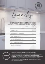 Preview for 1 page of Newtech Laundry Installation Instructions Manual