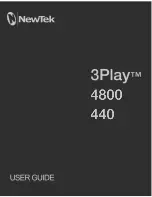 Предварительный просмотр 1 страницы NewTek 3Play 440 User Manual
