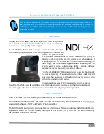 Предварительный просмотр 5 страницы NewTek NDI HX-PTZ2 Operating Instructions Manual